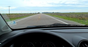 Estrada p/ o Chuí ... uma reta sem fim no meio do TAIM ..