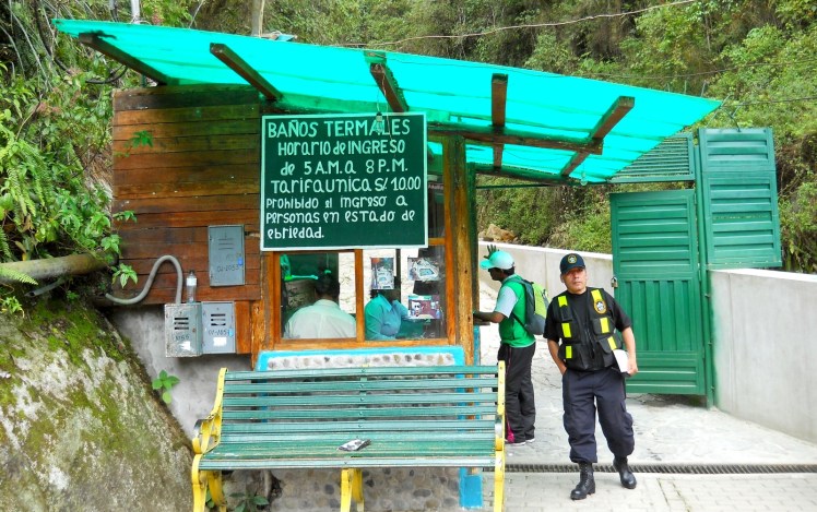 Águas termais em Aguas Calientes