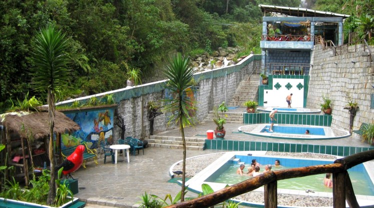 Águas termais em Aguas Calientes