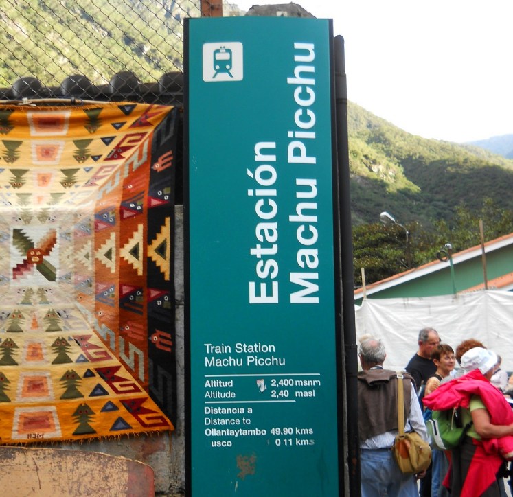 Estação de trens de  Aguas Calientes