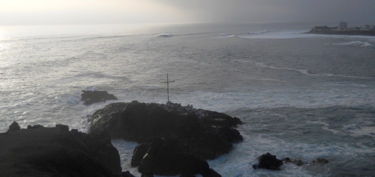 Bancada de Peñascal funcionando ao fundo