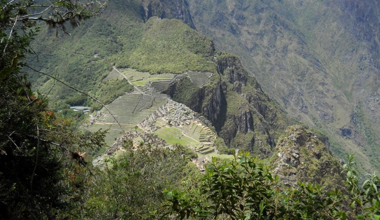 Visual de Machu Picchu desde a trilha para Waynapicchu