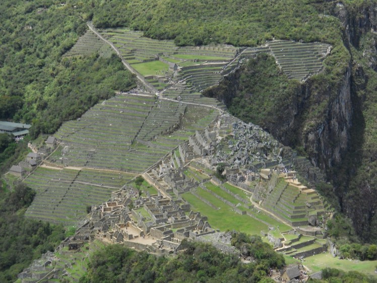 Visual de Machu Picchu desde a trilha para Waynapicchu