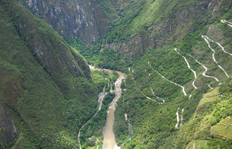 Rio Urubamba visto desde Waynapicchu
