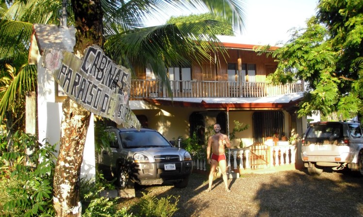 Nossa pousada em Pavones
