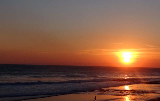 Por do sol em Popoyo