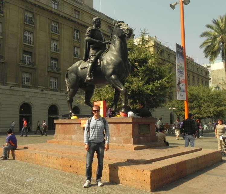 Plaza de Armas - eu e o Pedrão