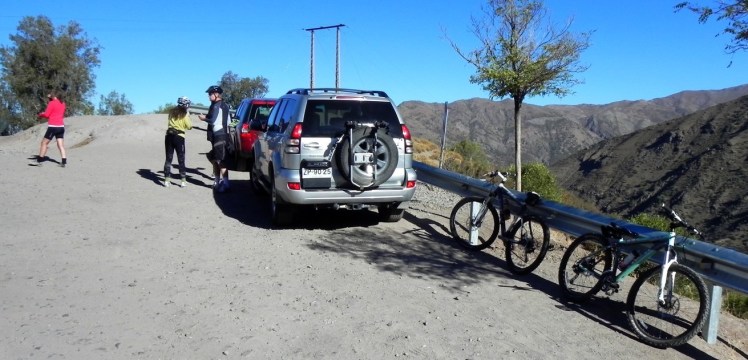 Bikers na cordilheira