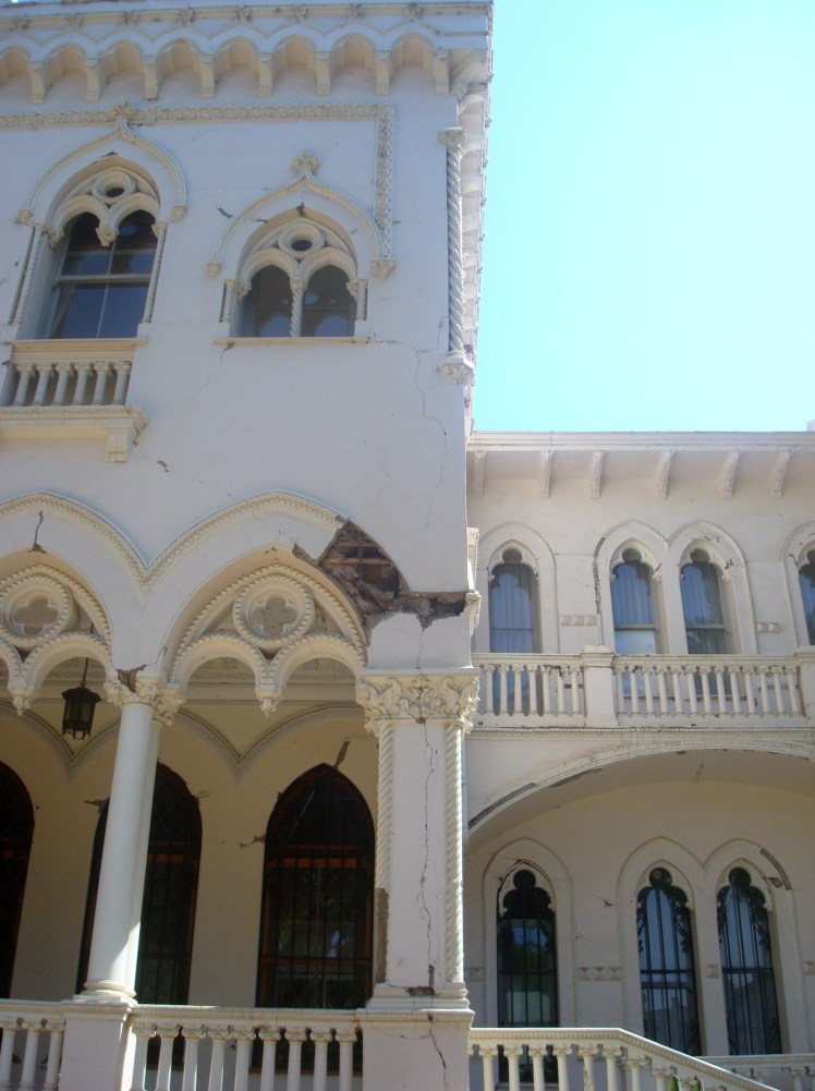 Palácio Vergara. Efeitos do terremoto de 2010.