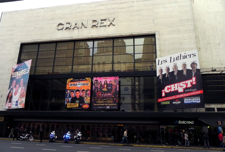 Teatro Gran Rex na Av. Corrientes