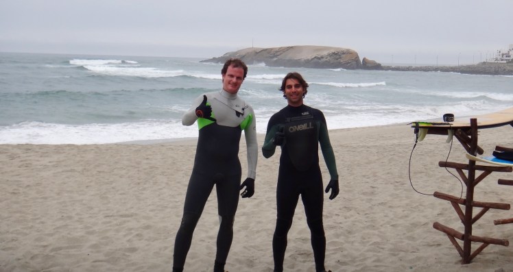 Tiburón e Heron em La Isla