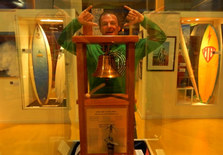 Troféu da etapa de Bells do WCT. Um dos mais cobiçados pelos surfistas de todo o mundo