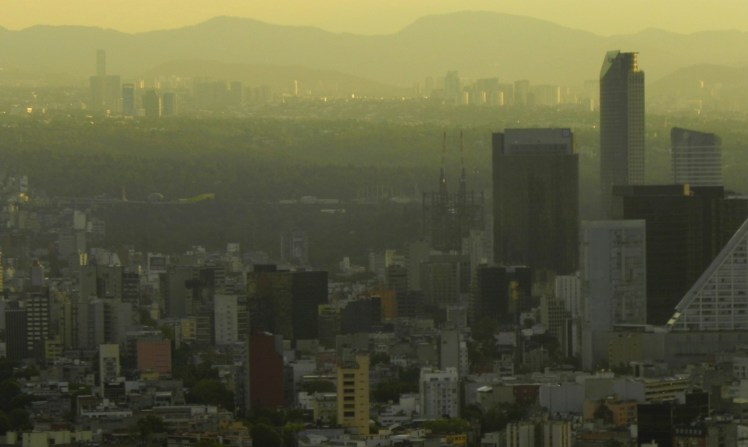 Bosques de Chapultepec visto do Mirador Torre Latinoamericana