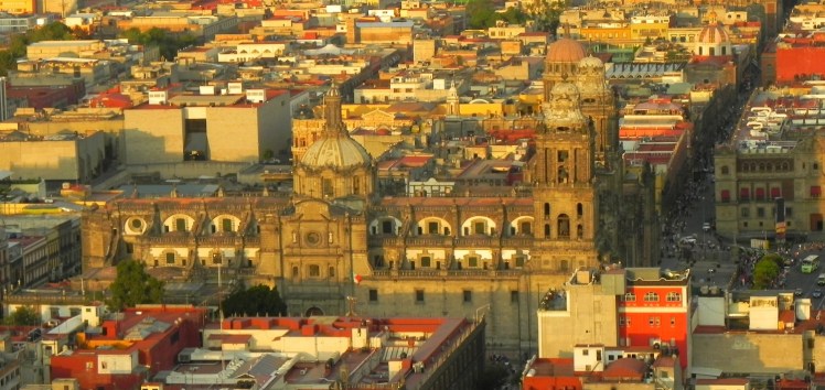 Catedral vista do Mirador Torre Latinoamericana