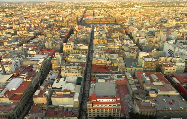 Calle Madero vista do Mirador Torre Latinoamericana