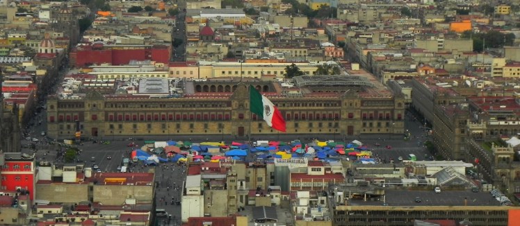 Palácio Nacional visto do Mirador Torre Latinoamericana