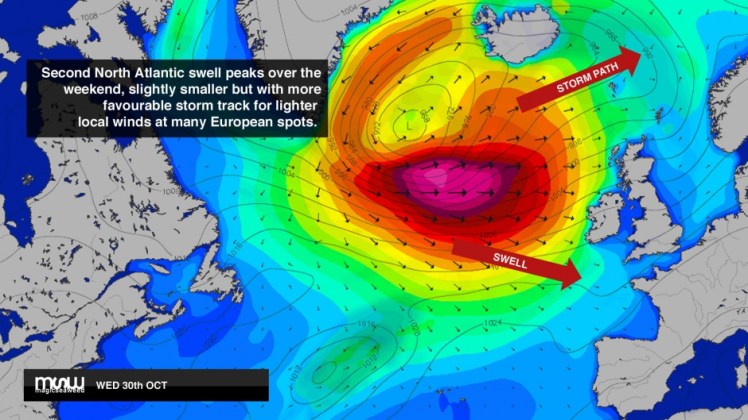 Mais um grande swell na Europa