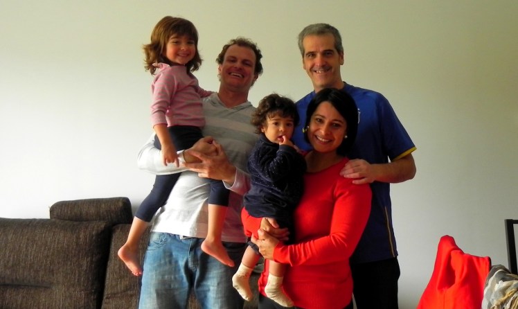 Alegria imensa em revê-los - Com Angelica, Gustavo e as meninas - em Bilbao