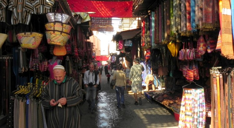 Souks em Marrakesh