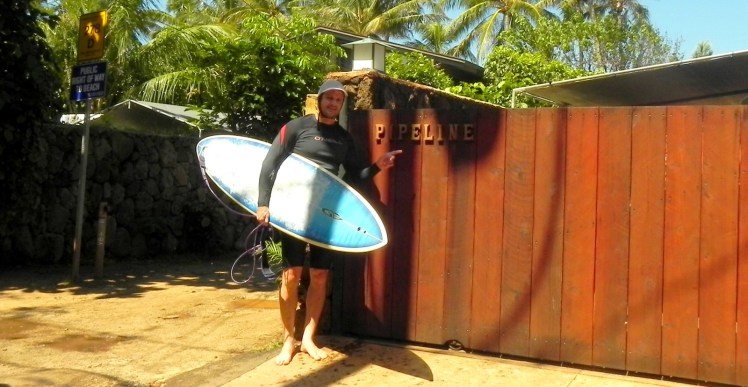 1º surfe em Pipeline