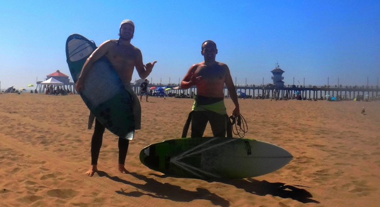 Surfe em Huntington Beach