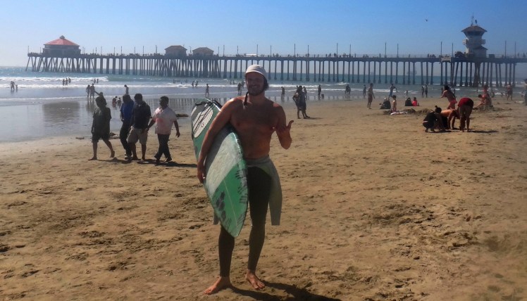Surfe em Huntington Beach