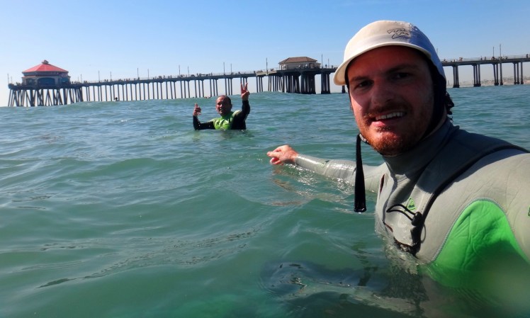 Surfe em Huntington Beach