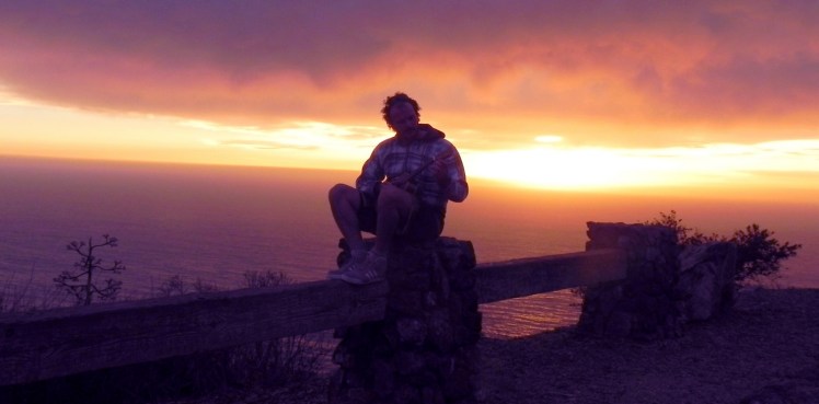 Por-do-sol irado na Big Sur