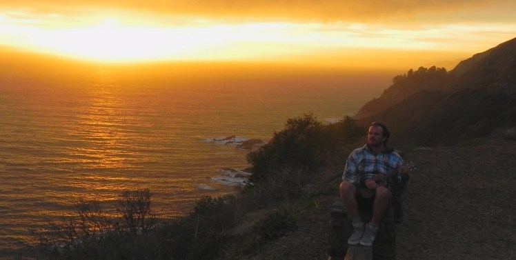 Por-do-sol irado na Big Sur