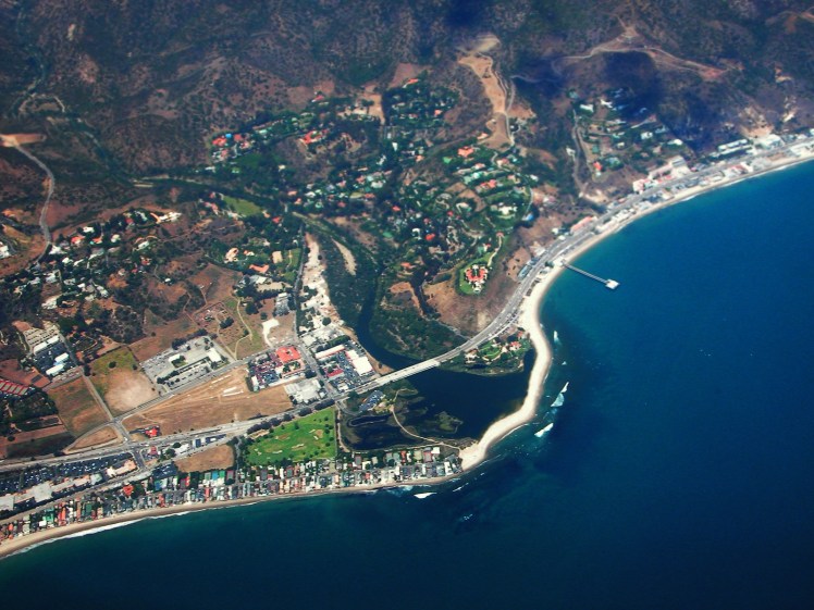 Vista aérea de Malibu