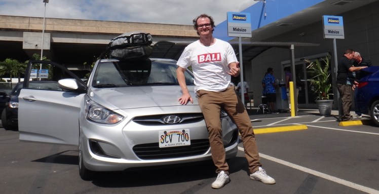 Nossa viatura no Hawaii