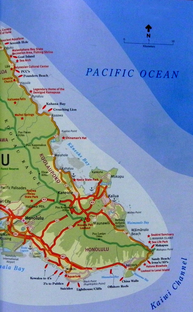 East Side e South Side de Oahu