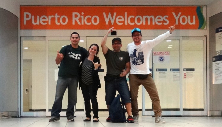 Chegada em Puerto Rico