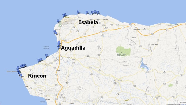 Puerto Rico Northwest Surf Spots