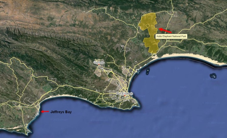 Localização do ADDO Elephant Partk