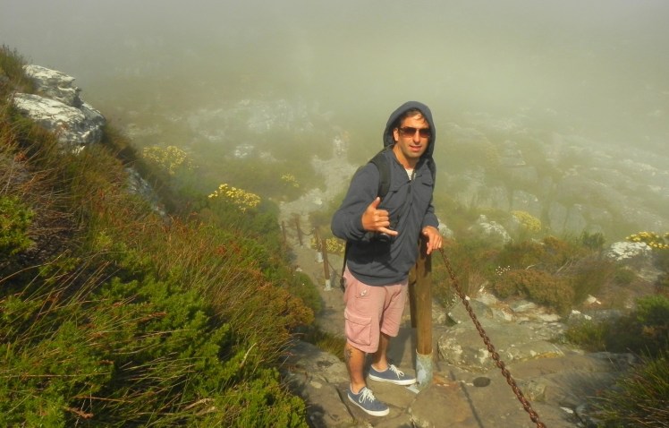 Descendo a Table Mountain pela trilha