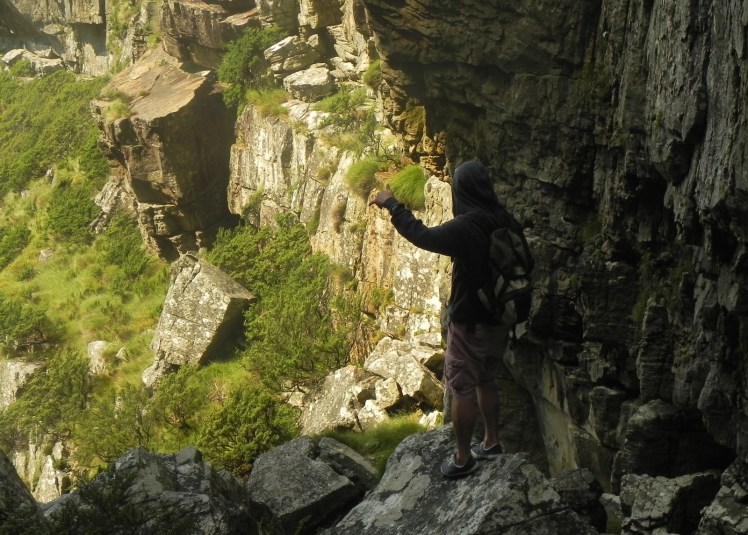 Descendo a Table Mountain pela trilha