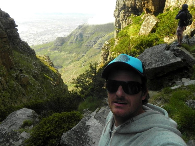 Descendo a Table Mountain pela trilha