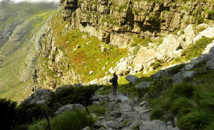 Trilha na Table Mountain