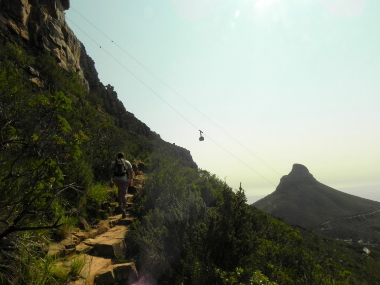 Trilha na Table Mountain